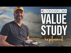 ANDY EVANSEN reveals his smart technique | WATERCOLOR Value Study | FREE Painting Tutorial