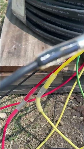 How to connect the submersible cable for water pumps💧 #tools #diy #irrigation #water #field #agri...