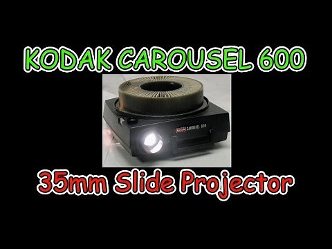 Kodak Carousel 600 2x2 35mm Slide Projector Demo