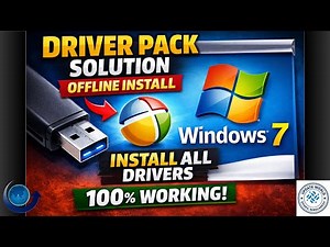 Driver Pack Solution Offline Install for Windows 7 | Using USB/Pendrive || Install Windows 7 Drivers