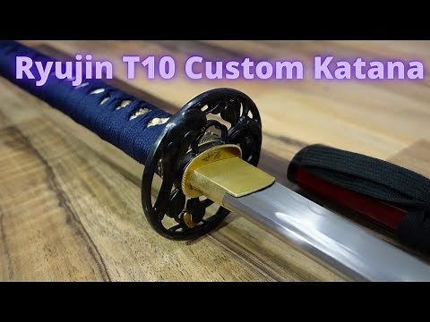 Ryujin Custom T10 Katana (Review and Cut test)