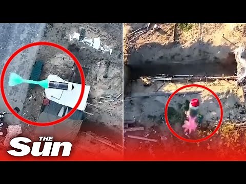 Ukrainian 63rd Territorial Defence Battalion drops bombs on Russian infantry with drones