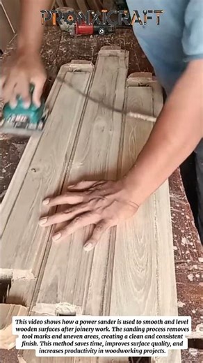 Smooth Wood Finishing with Power Sander | Faster & Cleaner Woodworking Results