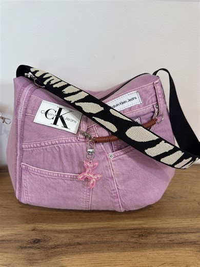 Recycled Denim Hobo Bag//jeans Shoulder Purse//casual Style Zipped Bag - Etsy