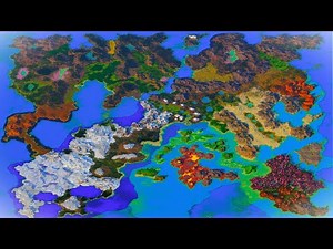 This is one of the BIGGEST Minecraft maps you'll ever see!