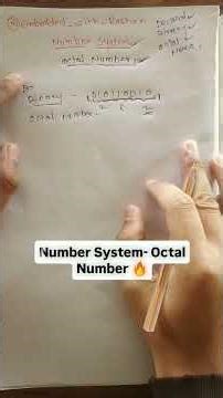 octal number | number system | programming | microcontroller | electronics