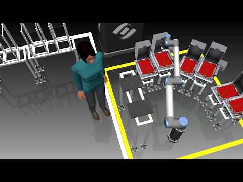 Robotics simulation with Universal Robots UR10