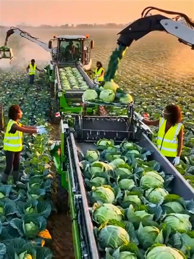 Inside a Modern Cabbage Factory Ready-to-Eat Salad Process #salad #oddlysatisfying #industrial #usaf #massproduction