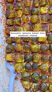 Parmesan Crusted Brussels Sprouts! We are deep into brussels sprouts season and I may be their number 1 fan. Although, I’ve met a lot of people recently who love them just as much as me. Comment “recipe” if you want me to send you the direct recipe link. One of the frequently asked questions every time I share one of my cheesy roasted brussels sprouts recipes is if I parboil them first. The answer is “no, I don’t”. I always just pick smaller sprouts and I halve them before putting them cut-side 