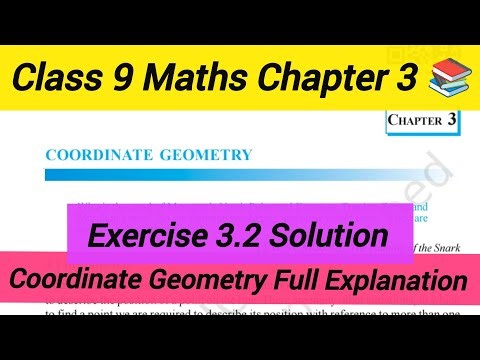 Class 9 Maths Chapter 3 Coordinate Geometry Ex- 3.2 Full Step by Step ✅ Solution 📊🖼️
