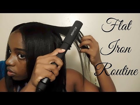 How To Safely Flat Iron Relaxed Hair
