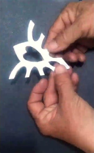 # How to make a simple snowflake # Snowflake ideas # Snowflake design # shorts