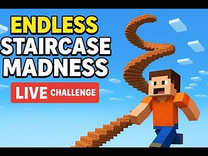 Endless Staircase Madness in Minecraft – LIVE Challenge