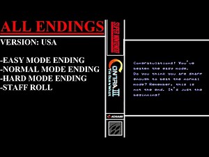 Contra III: The Alien Wars [USA] (Super Nintendo) - (All Endings)