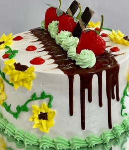 88K views · 461 reactions | Chocolate Dripping Spring Cake Decorating Tutorial  A Perfect Home Cake Tutorial#caketutorial #cakedecorating | HAFSI | Facebook