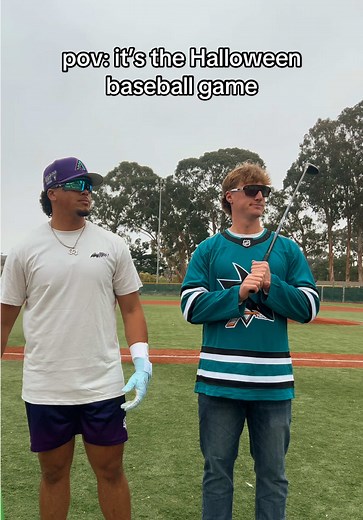 Halloween baseball is a canon event 🎃 #baseball #comedy #skit #halloween #spooky @Hunter