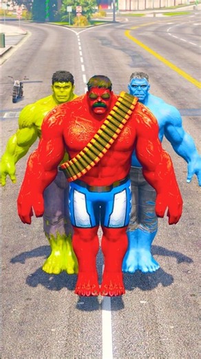 THANOS DESTROY HULK CAR ! RED ANGRY HULK TAKE REVENGE FROM THANOS #shorts