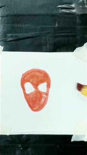 simple cute spider man drawing with marker