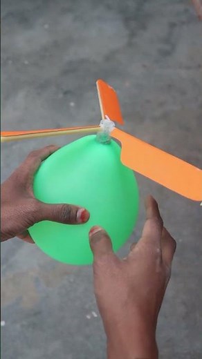 How to make flying balloon helicaptor