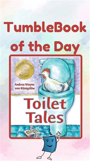📚The TumbleBook of the Day is, “Toilet Tales”, ✍️ written and 🎨 illustrated by Andrea Wayne Von Konigslow. You can read the TumbleBook of the Day every day at ➡️daily.tumblebooks.com or at TumbleBookLibrary.com! Not a subscriber yet? Email us at ➡️info@tumblebooks.com for a free trial for your school or library today! Get your young readers hooked with our over 1200 animated, talking eBooks and unlimited, simultaneous access from your library, classroom and home! Make signing in a breeze with