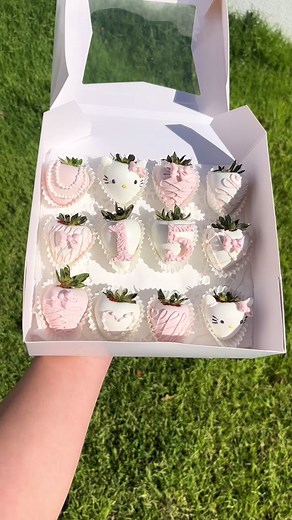 Delicious Hello Kitty Chocolate Covered Strawberry Gift Ideas