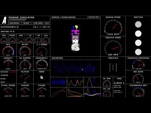 Crossplane I4 in Engine Simulator