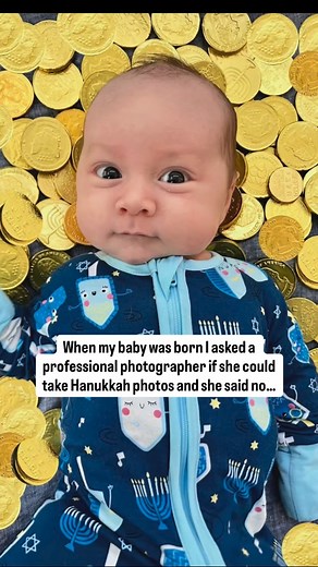 Sometimes you gotta make your own holiday joy! I didn’t grow up with beautiful Hanukkah decor available in major retailers (I know most of you still don’t have access to that) or inclusive prints on holiday pajamas and all those fun things so when I couldn’t find a professional photographer with a Hanukkah set up I knew I could figure out a way to do it myself. What do you think about holiday inclusion at this time of year? #hanukkah #jewish | My Jewish Mommy Life