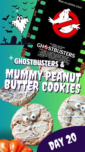Ghostbusters (1984) night + Mummy Peanut Butter Sugar Cookies