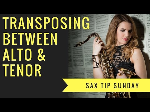 Quick Tip - how to switch between and alto & tenor. Transposing 🎶 Sax Lesson/tutorial