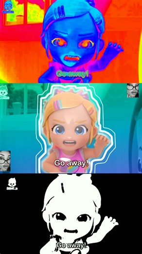 Go Away, Go Away Go Away ghost! sponsored by Kalysky Csupo 2001।#bebefinn #effect#shorts