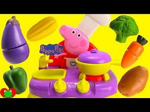 Peppa Pig Sing Along Kitchen Learn Vegetables Magical Surprises