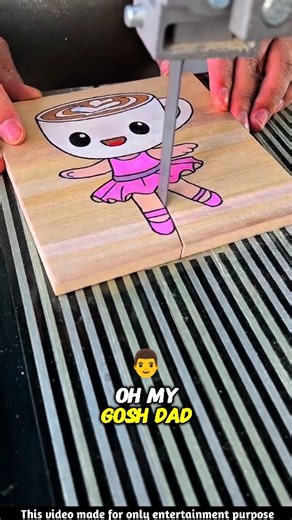 My Dad Destroyed My Favorite Ballerina Cappuccina Painting 🎨🥵 #woodworking #painting #artist #shorts