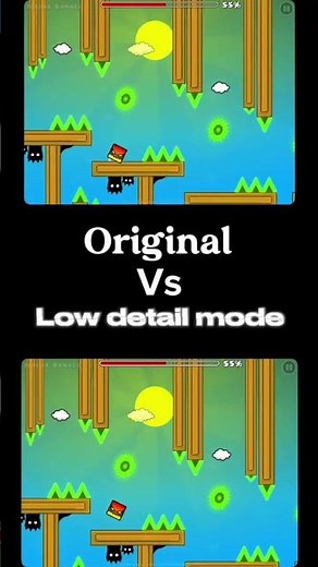 GLORIOUS MORNING | medium demon | LOW DETAIL MODE VS ORIGINAL | #geometrydashcreate