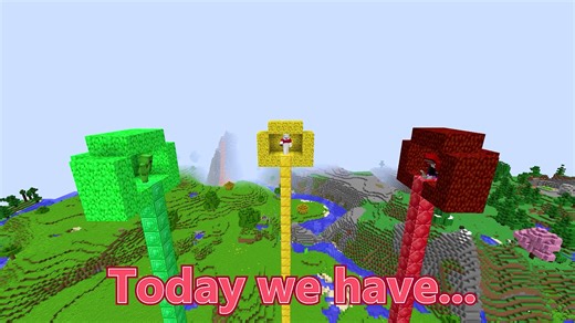 Treasure Tree Battle: JJ, Mikey & Carrie in Minecraft