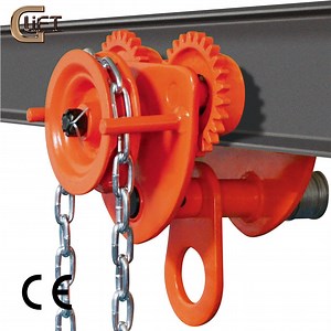 [Hot Item] Adjustable Width 0.5ton to 10ton Chain Block Use Manual Plain Trolley Beam Trolley for Hoist with CE Certification (GCL\GCT Series)
