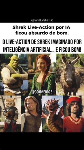 Shrek Live-Action por IA ficou absurdo de bom
