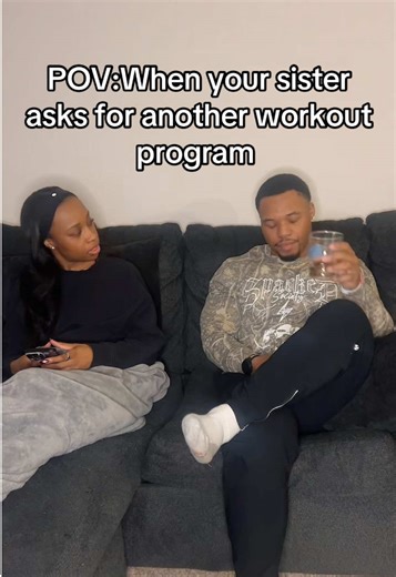 Sister Asks for Another Workout Program - Gym POV