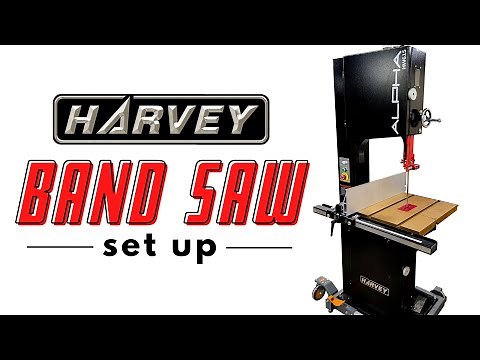 New Bandsaw Unboxing and Setup | Harvey Alpha Series HW615