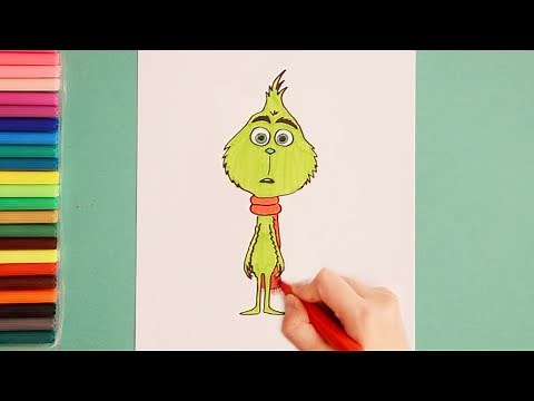 How to draw The Grinch