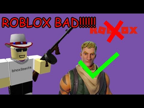 Why Fortnite is better than ROBLOX (I HATE ROBLOX)