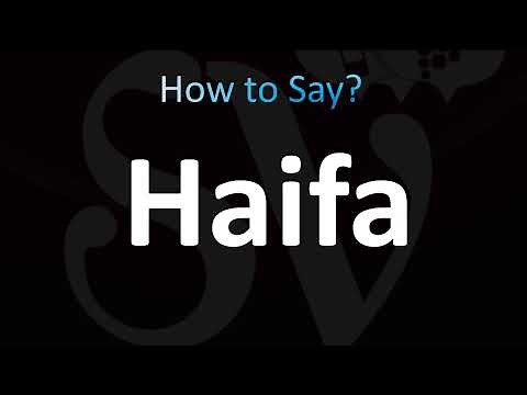 How to Pronounce Haifa, Israel (CORRECTLY!)