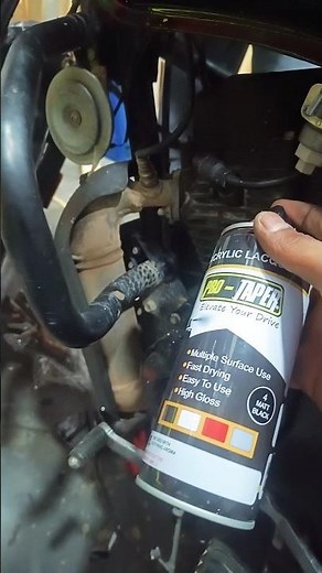 Matte black Spray Paint for Hero Bike