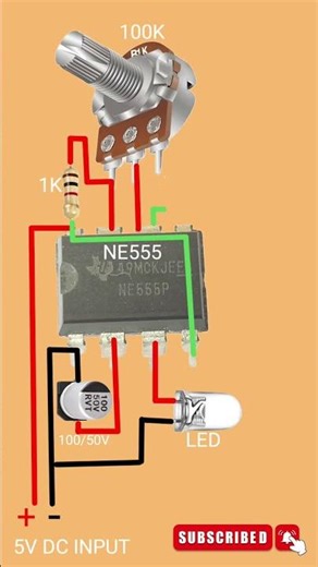 led blinking circuit using ic 555