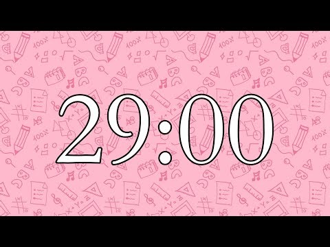 29 Minute Classroom Timer with School Bell Alarm | NO Music