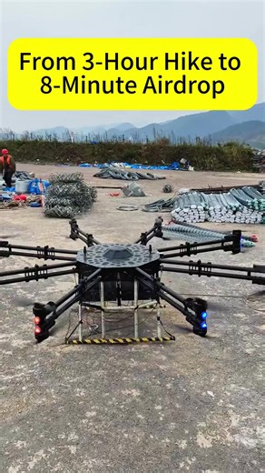 From 3-Hour Hike to 8-Minute Airdrop #fpy#drone#plantprotectiondrone#droneagriculture#dronetech #agritech#nongdan#HeavyLiftDrone#madeinchina#dronefactory