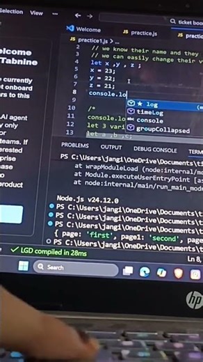 how can we use a let word in javascript#let #nodejs #js