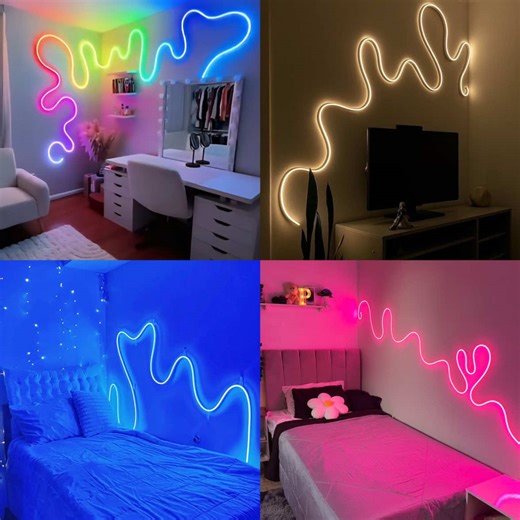 Enhance Your Room with Colorful Neon Lights