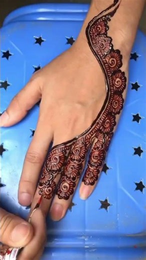 Most Viral Eid Moon Mehndi 🌙 | Eid Mubarak All 💫 #mehndi #eid #shorts
