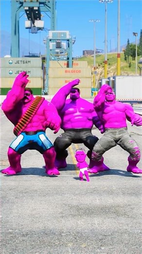 SPIDE-RMAN VS MINI PINK-HULK SUPERHEROES BATTLE #gta5 #shorts #spiderman #hulk