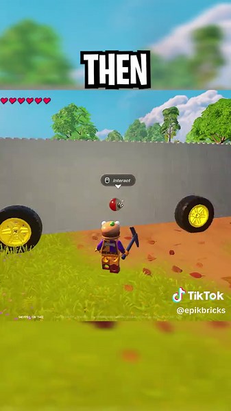 How to Build a Sliding Garage Door in LEGO FORTNITE